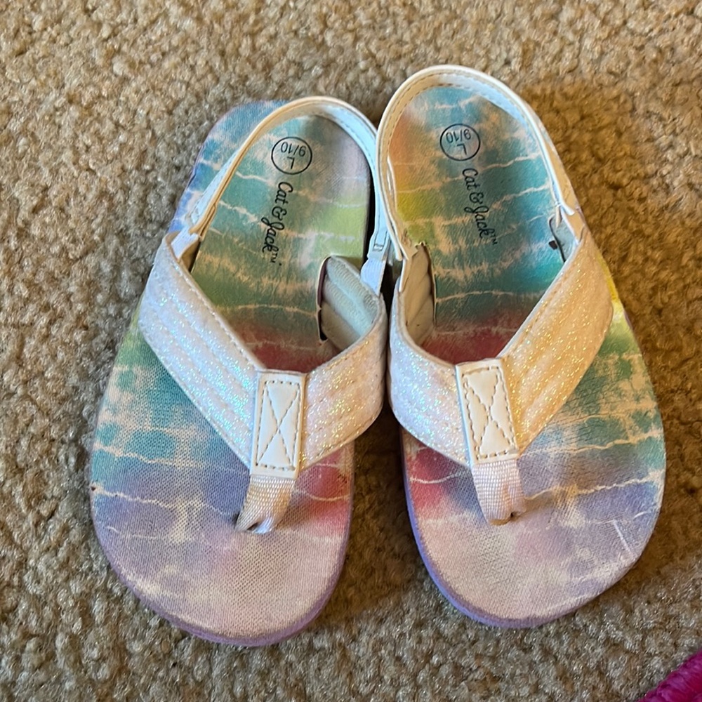 Sandals gently worn